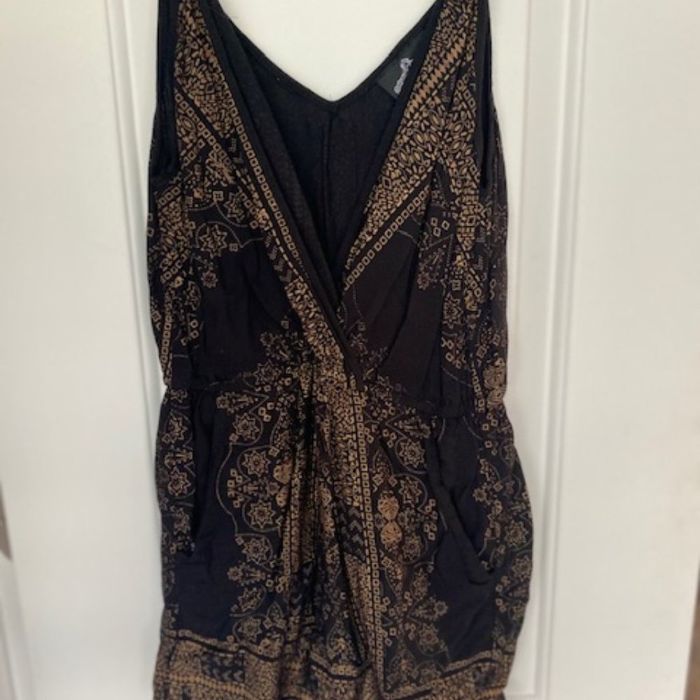 Black & Gold Romper